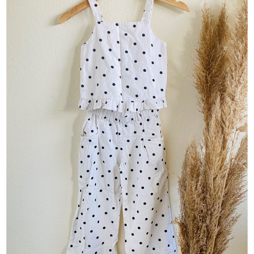 Zara Girls Polka Dot Matching set-Pant and tank